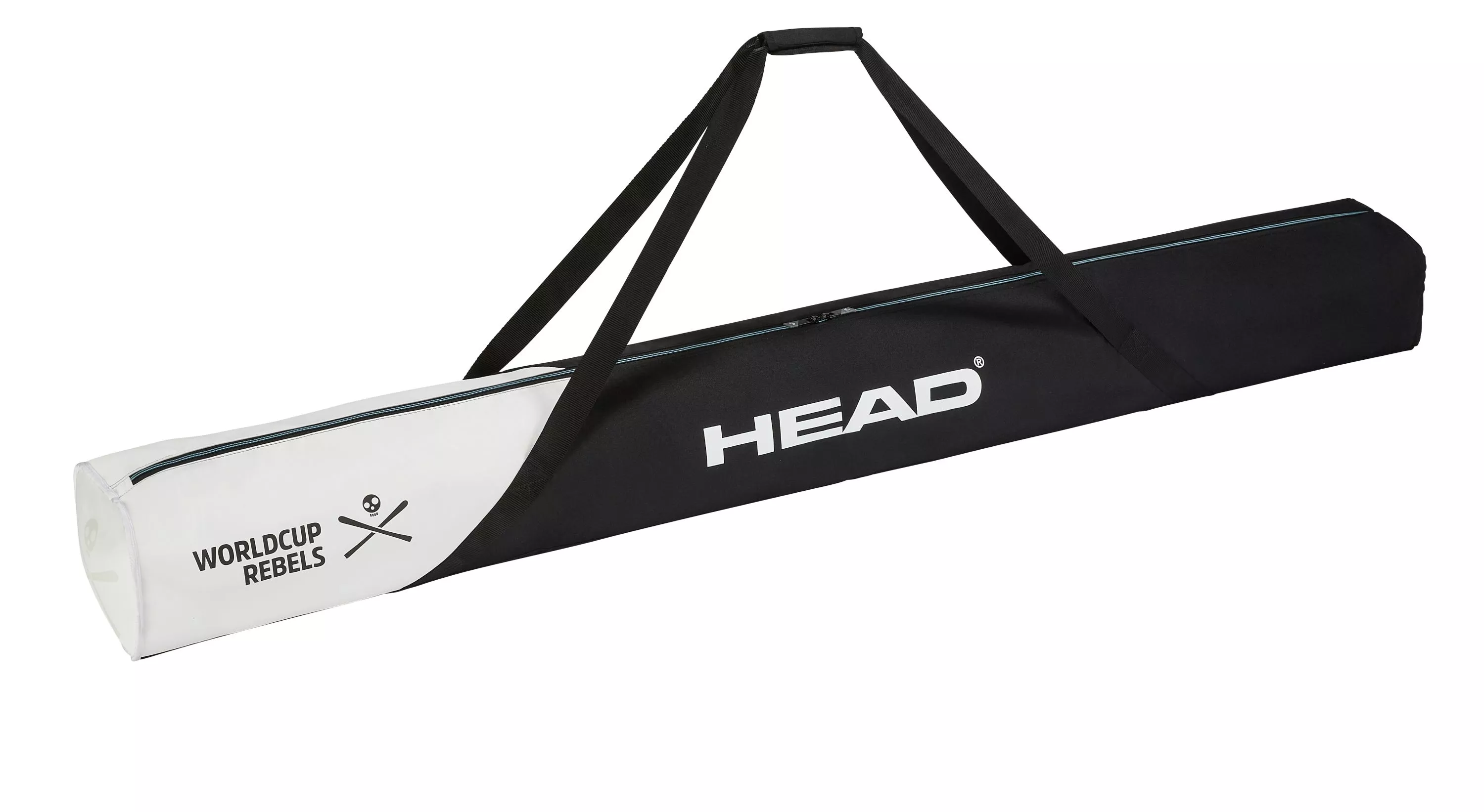 Чехол горнолыжный 180, HEAD Rebels Single Ski Bag на 1 пару лыж, black/white/speed blu