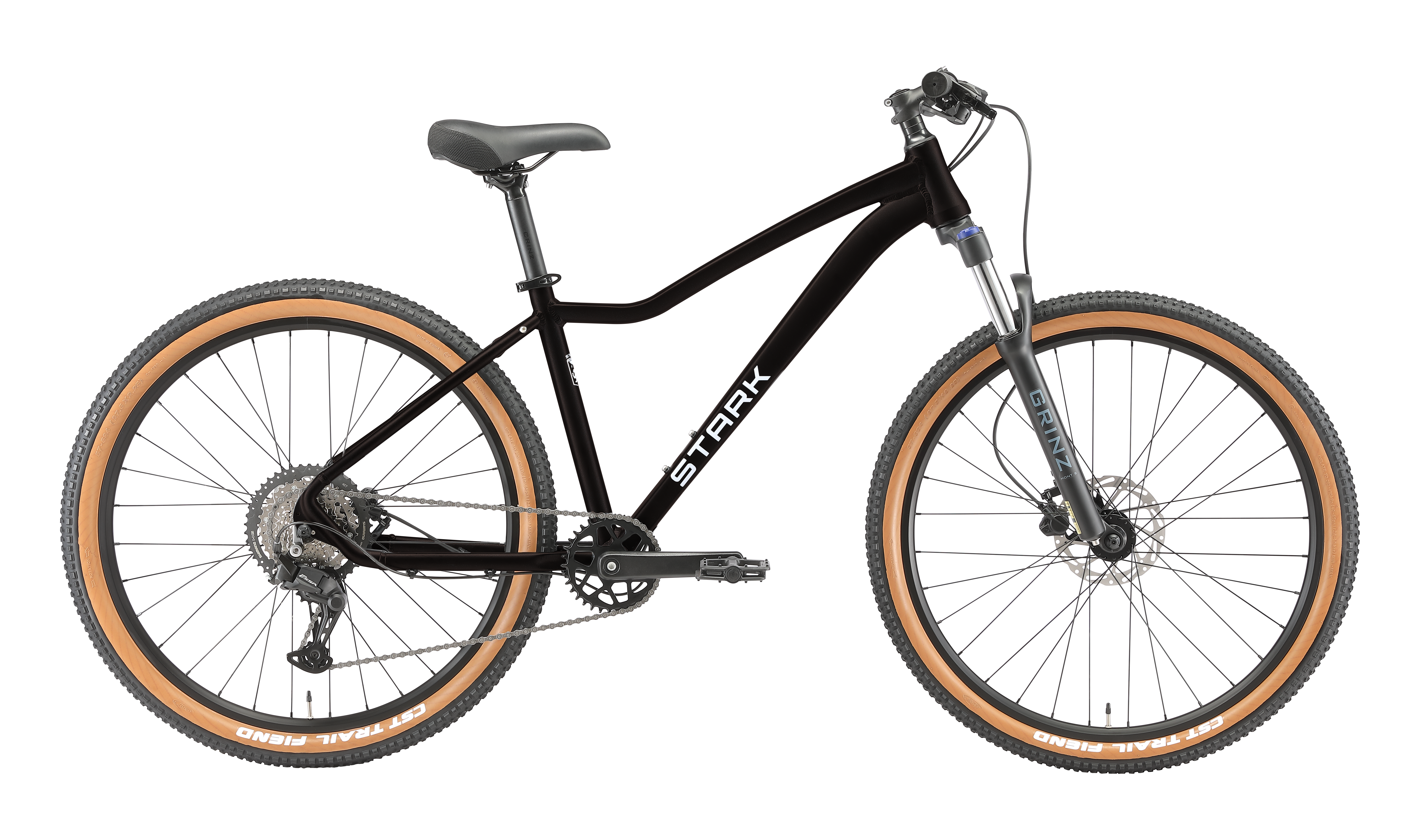 Велосипед 27.5" 17" Stark'26 Viva 27.2 HD, эйва матовый/белый призрак  M/L/17"