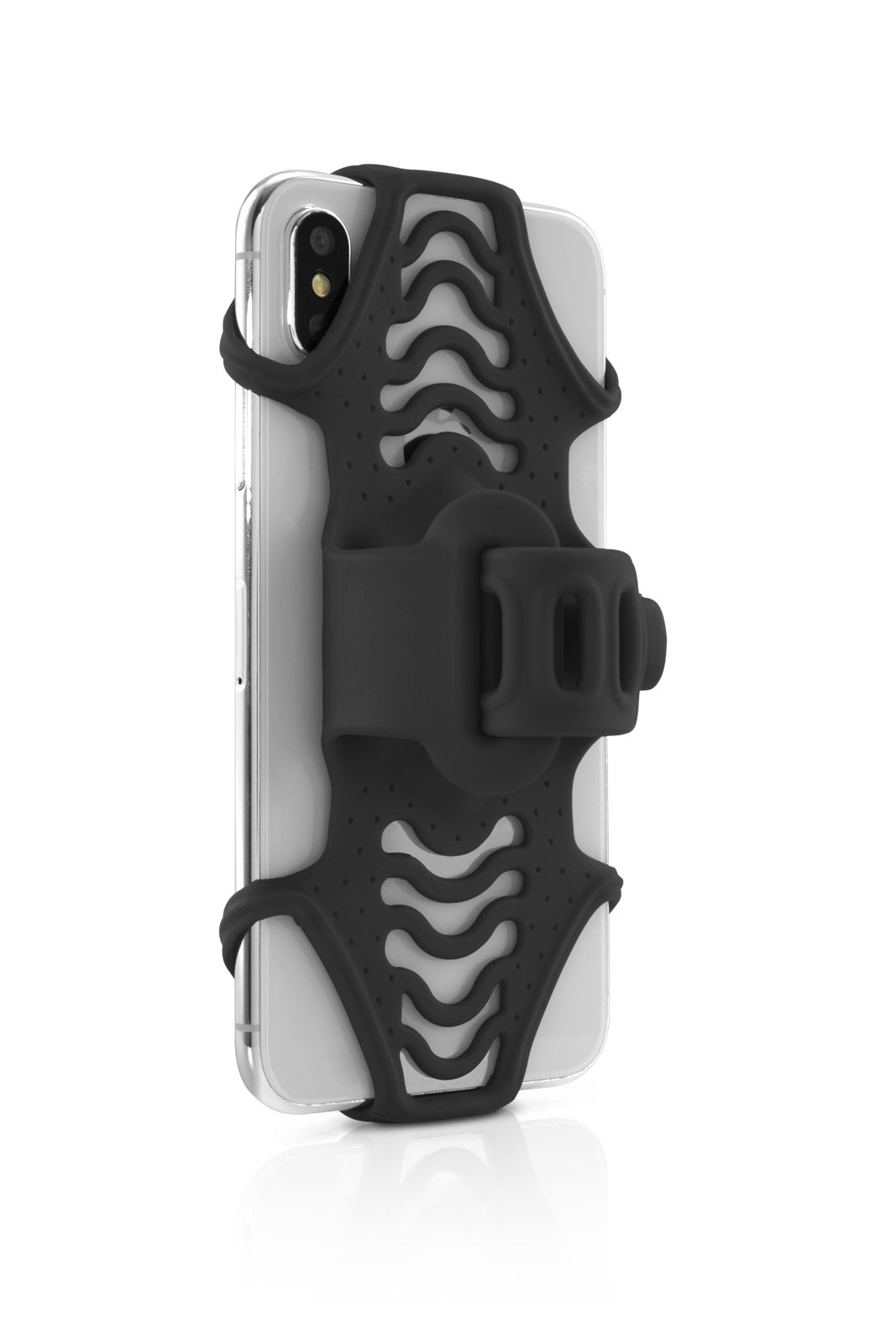 Держатель для смартфона BONE силиконовый на руль универсальн. 4.0'-6.0' BIKE TIE черный