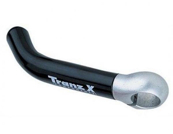 Рога TranzX JD-882 на руль алюм.ср.длин.овал черн