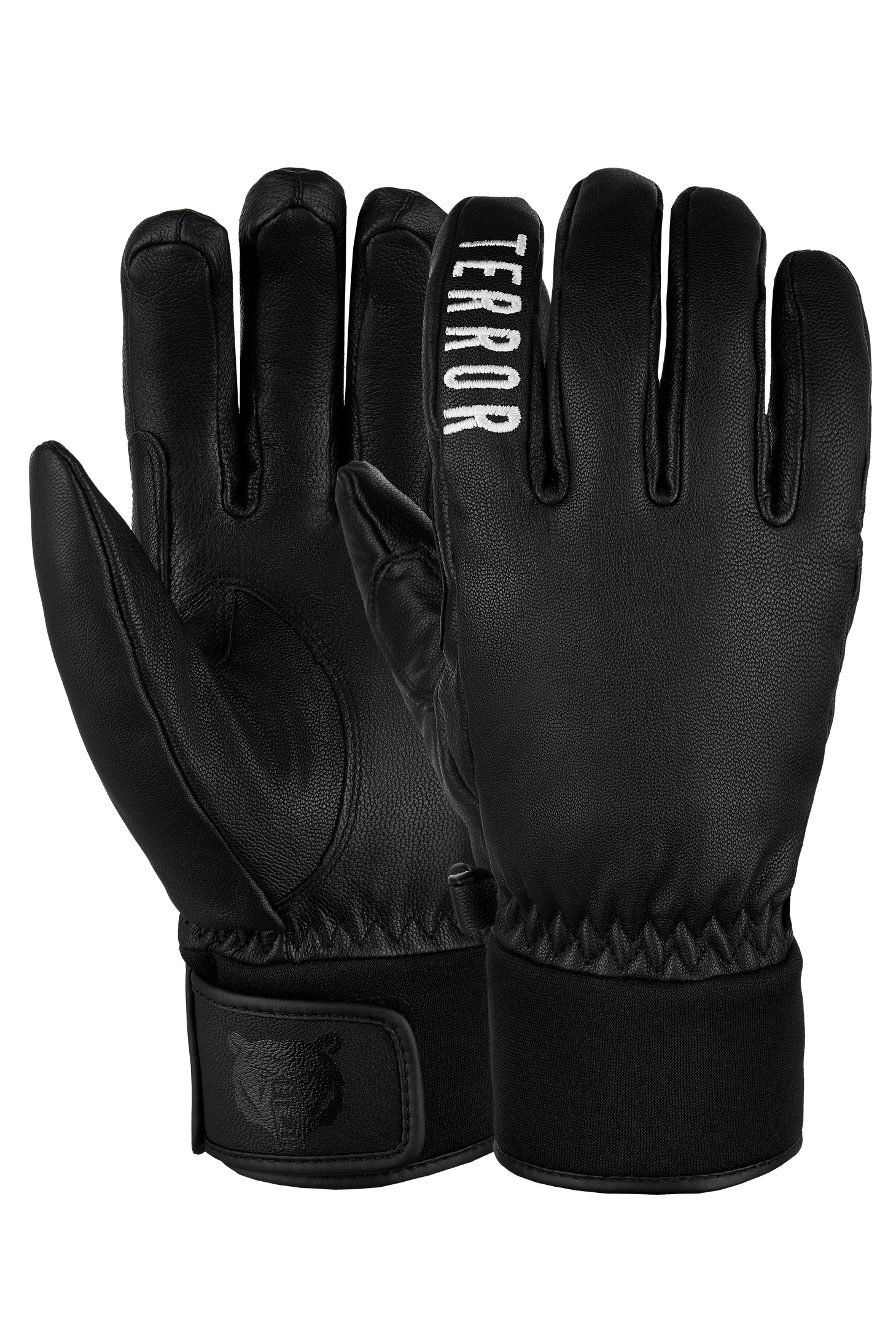 Перчатки TERROR - LEATHER Gloves Black L