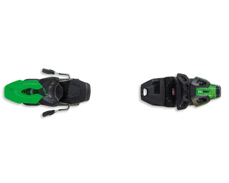 Крепления лыжные FICHER RSW 11 GW  POWERRAIL BRAKE 85 [G] SOLID BLACK/FLASHGREEN