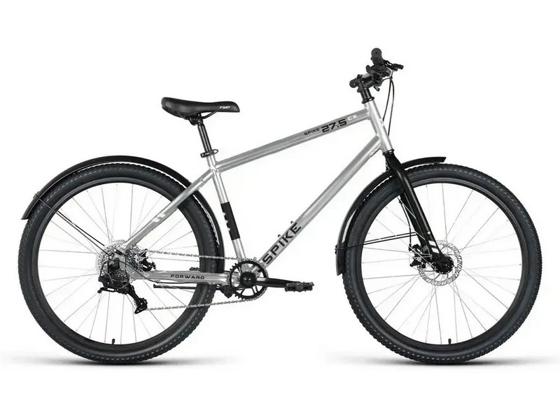 Велосипед 27.5" 18", FORWARD SPIKE CX 27,5 2026 серебристый