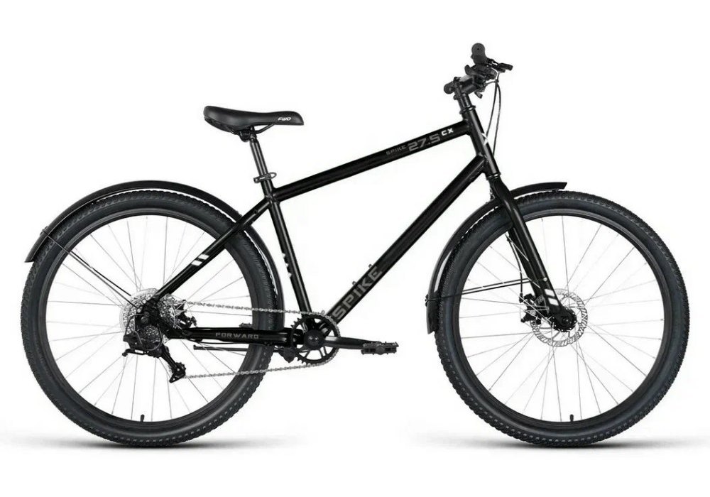 Велосипед 29" 18", FORWARD SPIKE CX 29 2026 чёрный