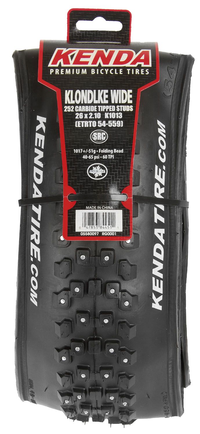 Покрышка 26" KENDA шип. K1013 26x2.1 KLONDIKE WIDE Folding 252шипа/4ряда 1153г 30TPI