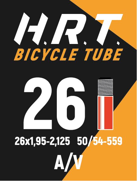 Камера 26", H.R.T. 1,95-2,125 (50/54-559) авто, нипель