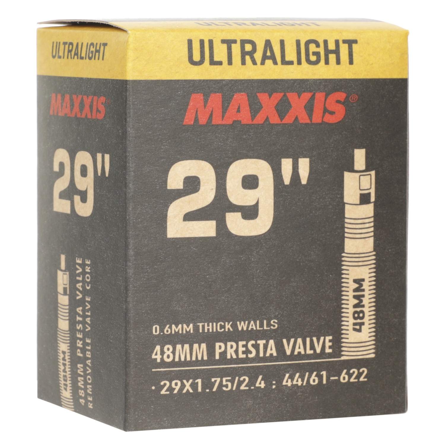Камера 29", Maxxis 2023 Ultralight 29X1.75/2.4 LFVSEP48 Вело ниппель 0.6mm 