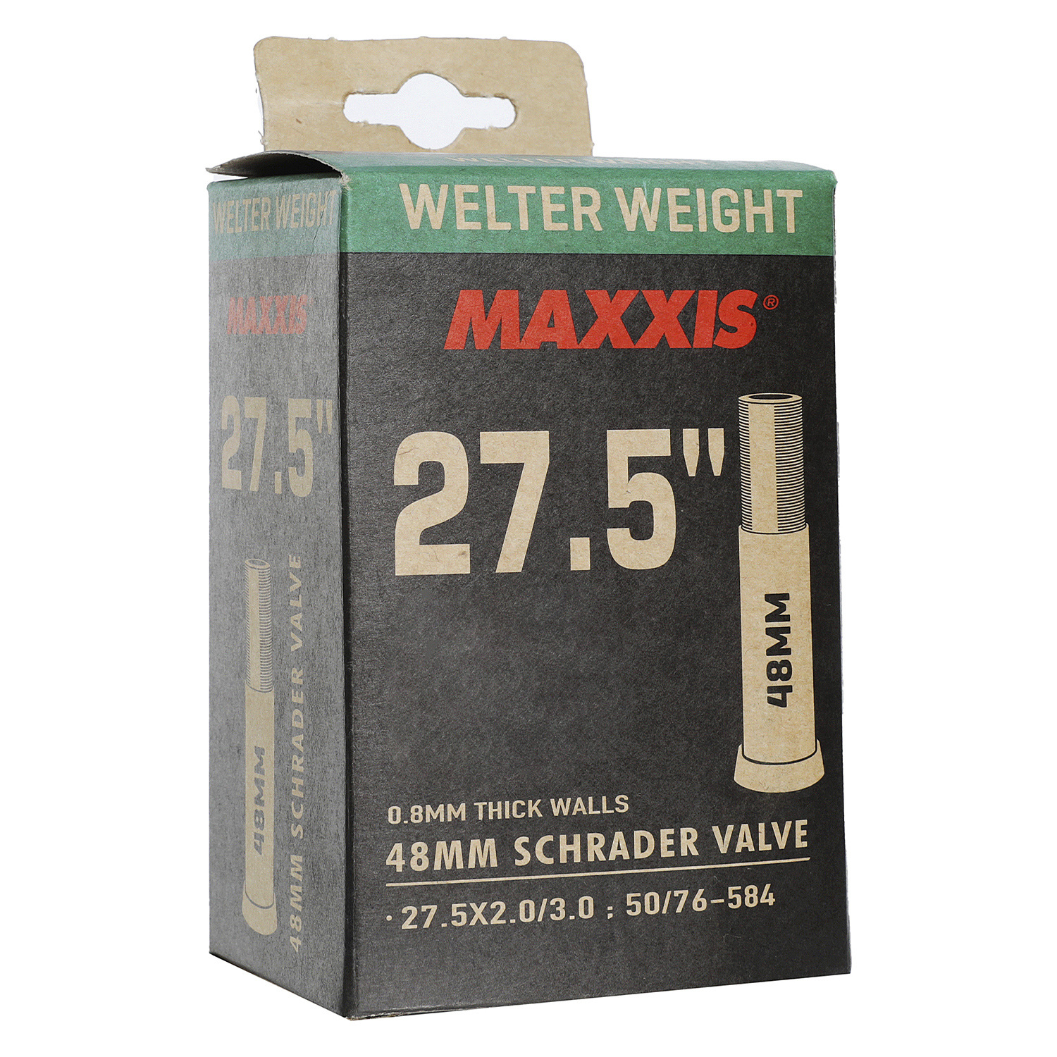 Камера 27.5", Maxxis 2023 Welter Weight 27.5X2.0/3.0 LSV48 Авто ниппель 0.8mm