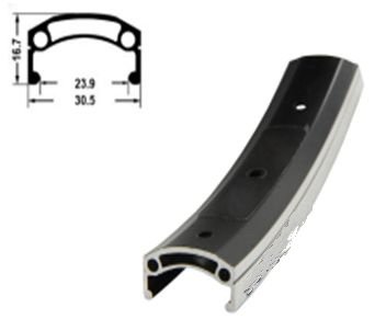 Обод 26" H35242 32отв, 559х30,5/23,9х16,7мм, двойной, пистонир., черный