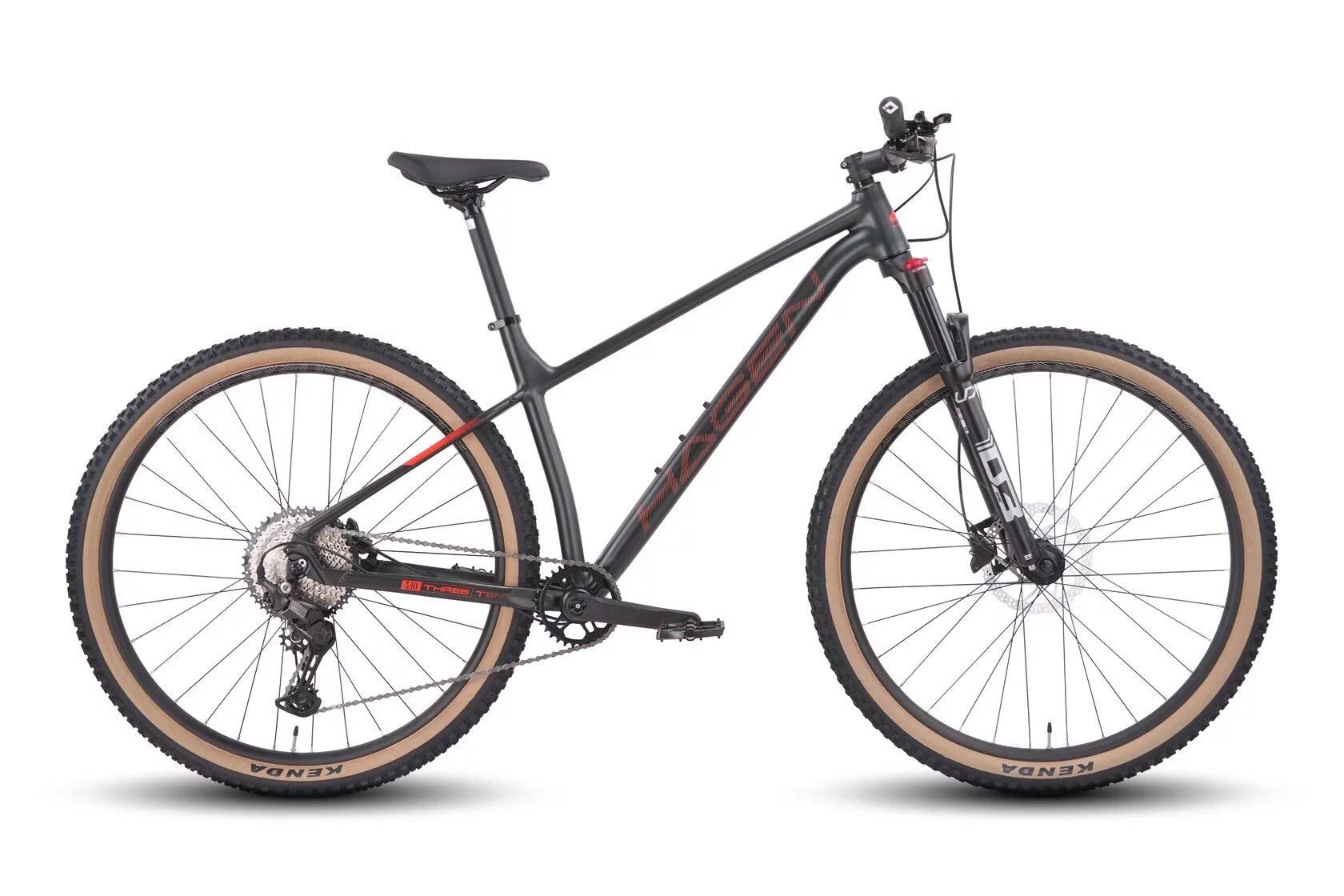 Велосипед 29" 20", HAGEN Three Ten (3.10) XL, 2025, черный металлик, полумат