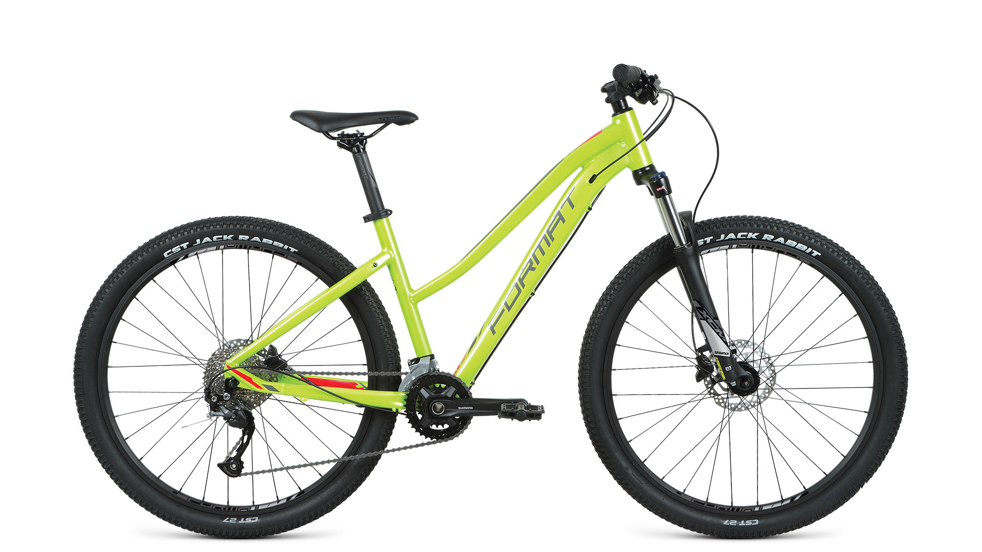 Велосипед 27.5" 17", FORMAT 7712 M салатовый 2021