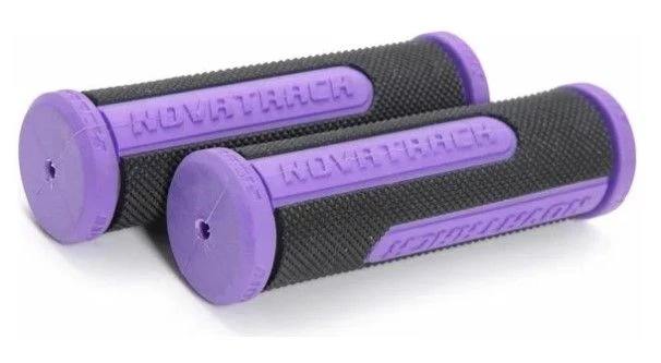 Грипсы STG Novatrack, 110мм, черно-фиолетовый (РТ266С)