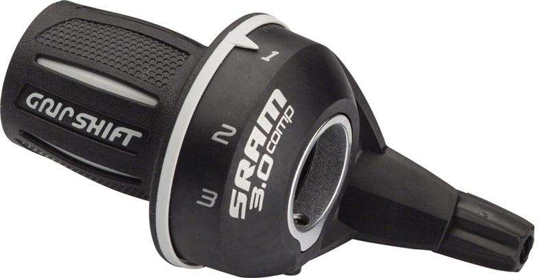 Шифтер лев. 3-скор. SRAM 3.0 SHIFTER, MICRO INDEX, FRONT,BLACK, поворот тип