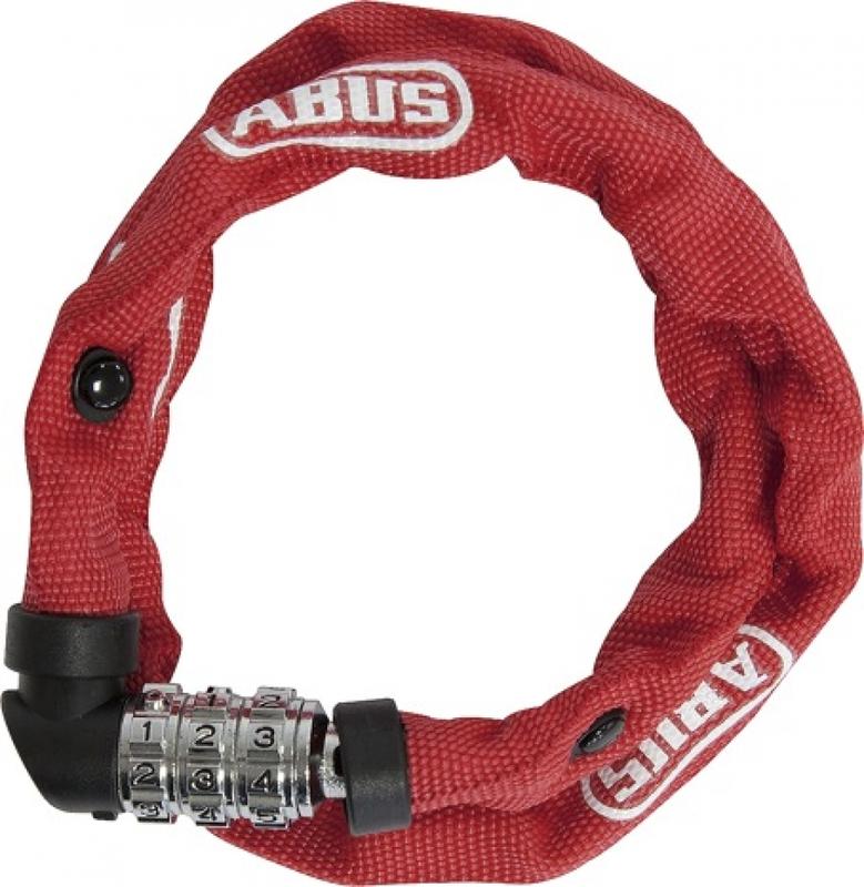 Замок вело ABUS 1200/60 WEB RED, цепь с кодом