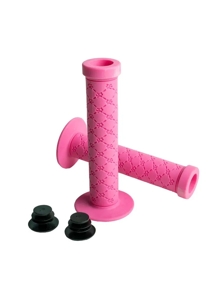 Грипсы CLARK'S 145мм, BMX С100, 1 фикс, РОЗОВЫЕ