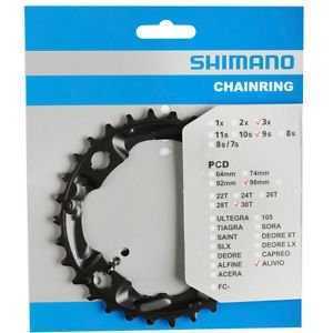 Звезда передняя SHIMANO, FC-M4000/M3000, 30T