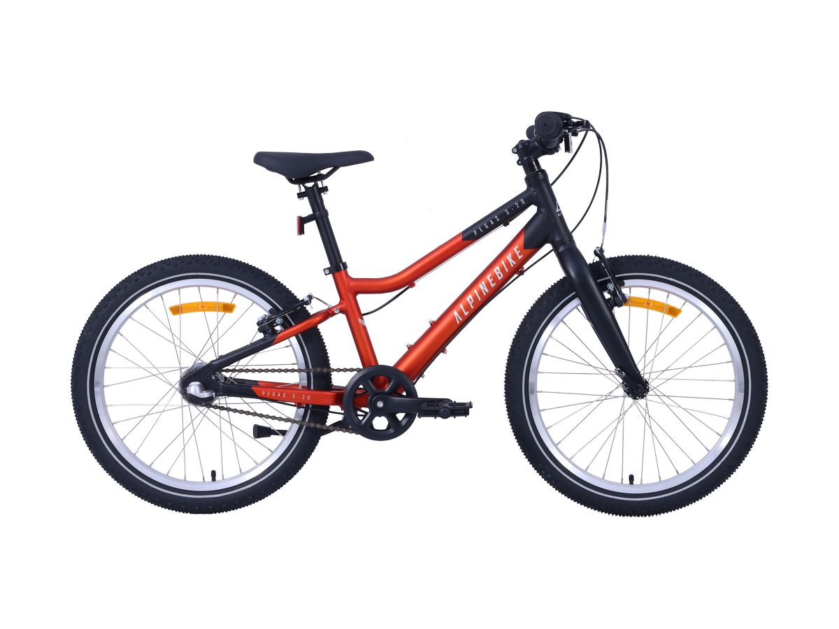Велосипед 20" Alpinebike Pegas 3-20, рассветный оранжевый