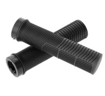Грипсы VP VPG-127A, 100% силикон, 140мм,  алюминиевые фиксаторы на руль -2шт., черные