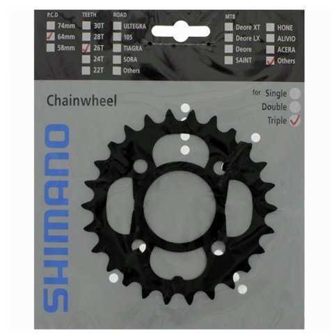 Звезда передняя SHIMANO, FC-T4010, 26T черн.