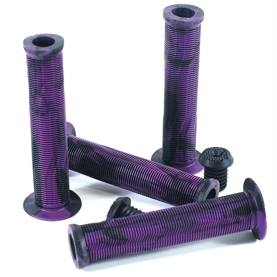 Грипсы COLONY на руль BMX Much Room Grips, 30х140мм цвет  фиолетово-черный