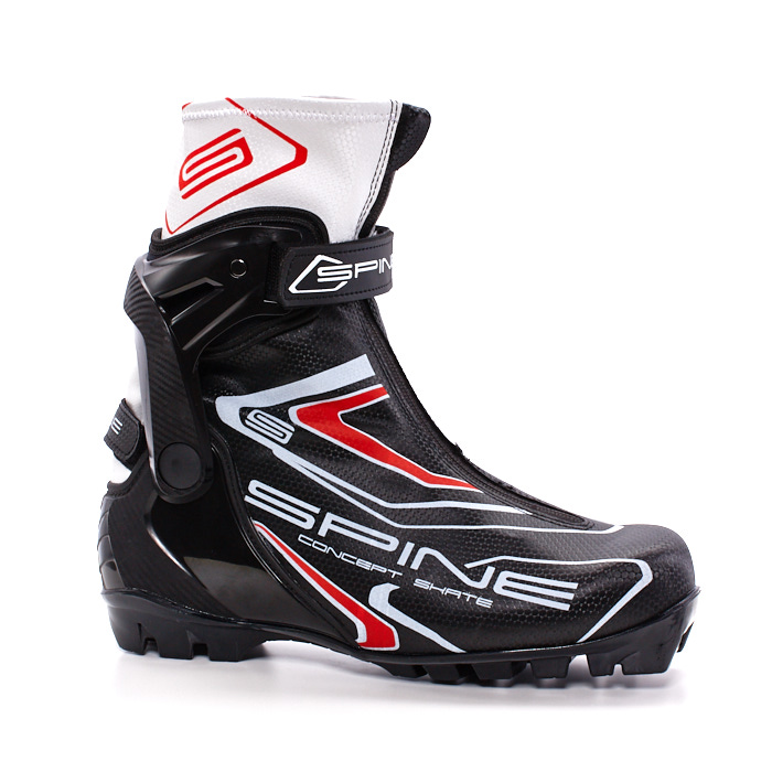 Лыжные ботинки SPINE NNN Concept Skate 43р (черно/красный)