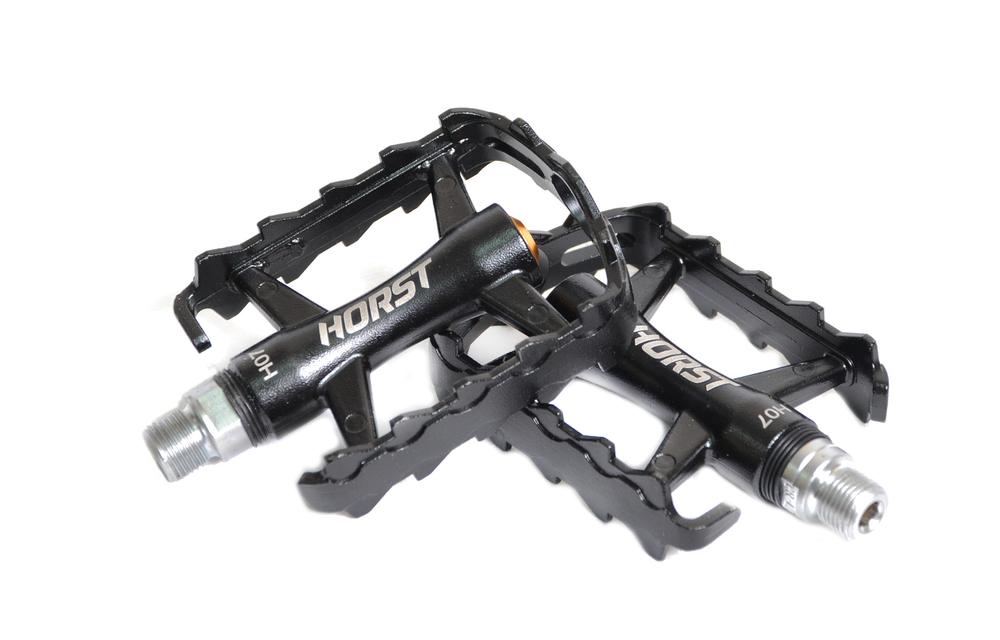 Педали HORST H07, CR-MO ось, алюм, промподшипники
