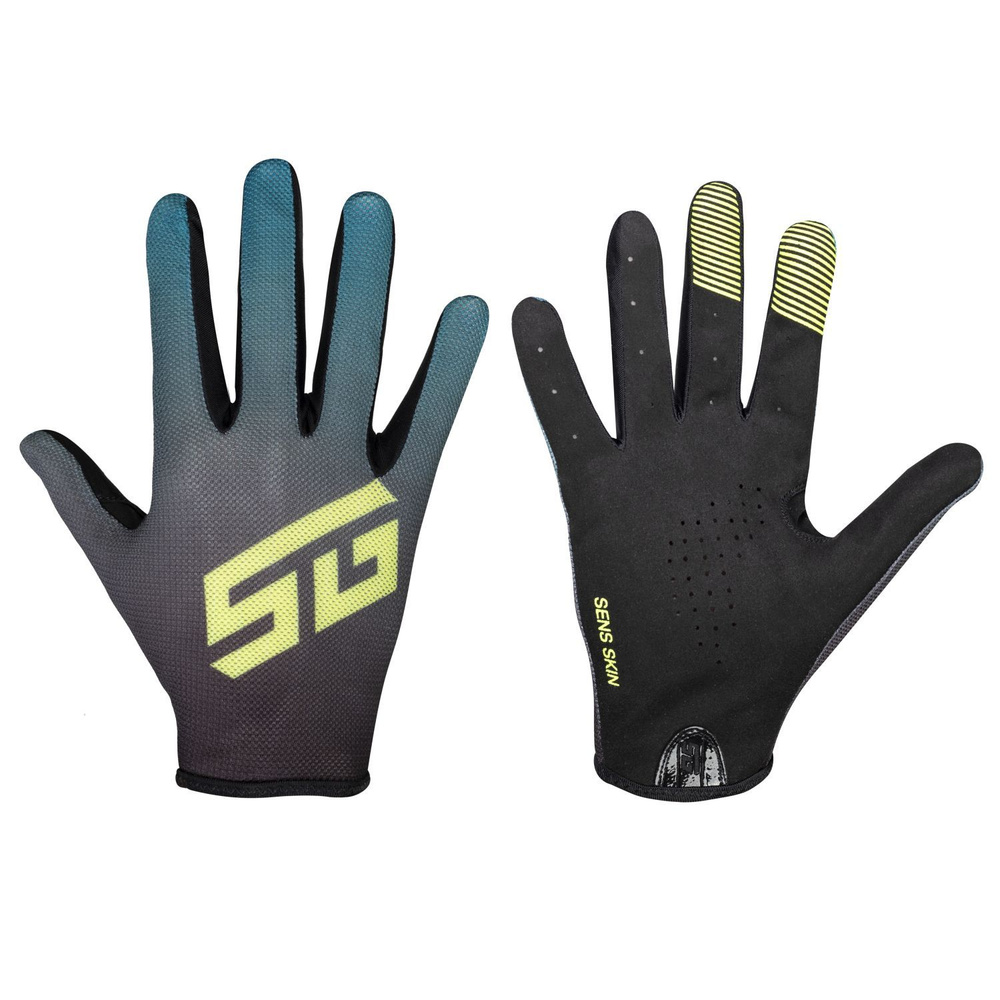 Перчатки полноразмерные STG Sens Skin, размер M, черный с синим