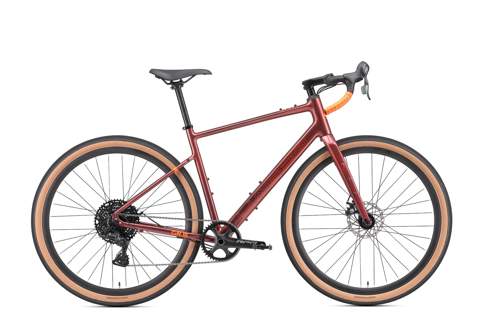 Велосипед 28" 500", HAGEN GR10 M(500), 2024, красно-коричневый, металлик