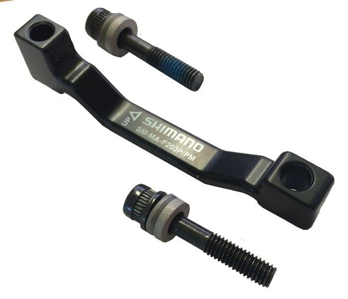 Адаптер дискового тормоза SHIMANO, SM-MA-F203P/PM