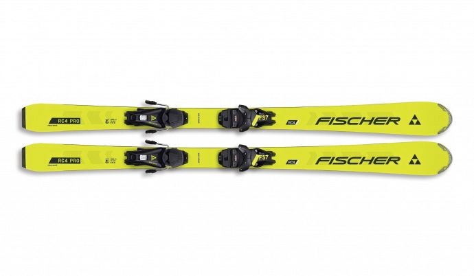 Лыжи горные 140 FISCHER RC4 PRO JRS + FS7 CA JRS (A12823 + T80222)