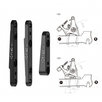 Адаптер TEKTRO F5, FLAT MOUNT передний 140