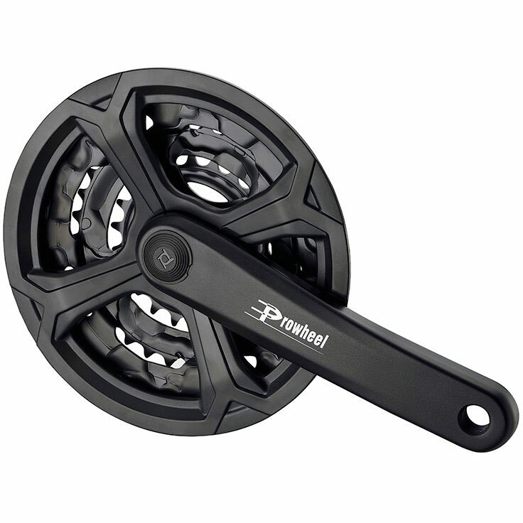 Система PROWHEEL 42 зуб., 1/2"х3/32",сталь с защитой; шатуны 165мм, алюминий, резьба 9/16", под квад