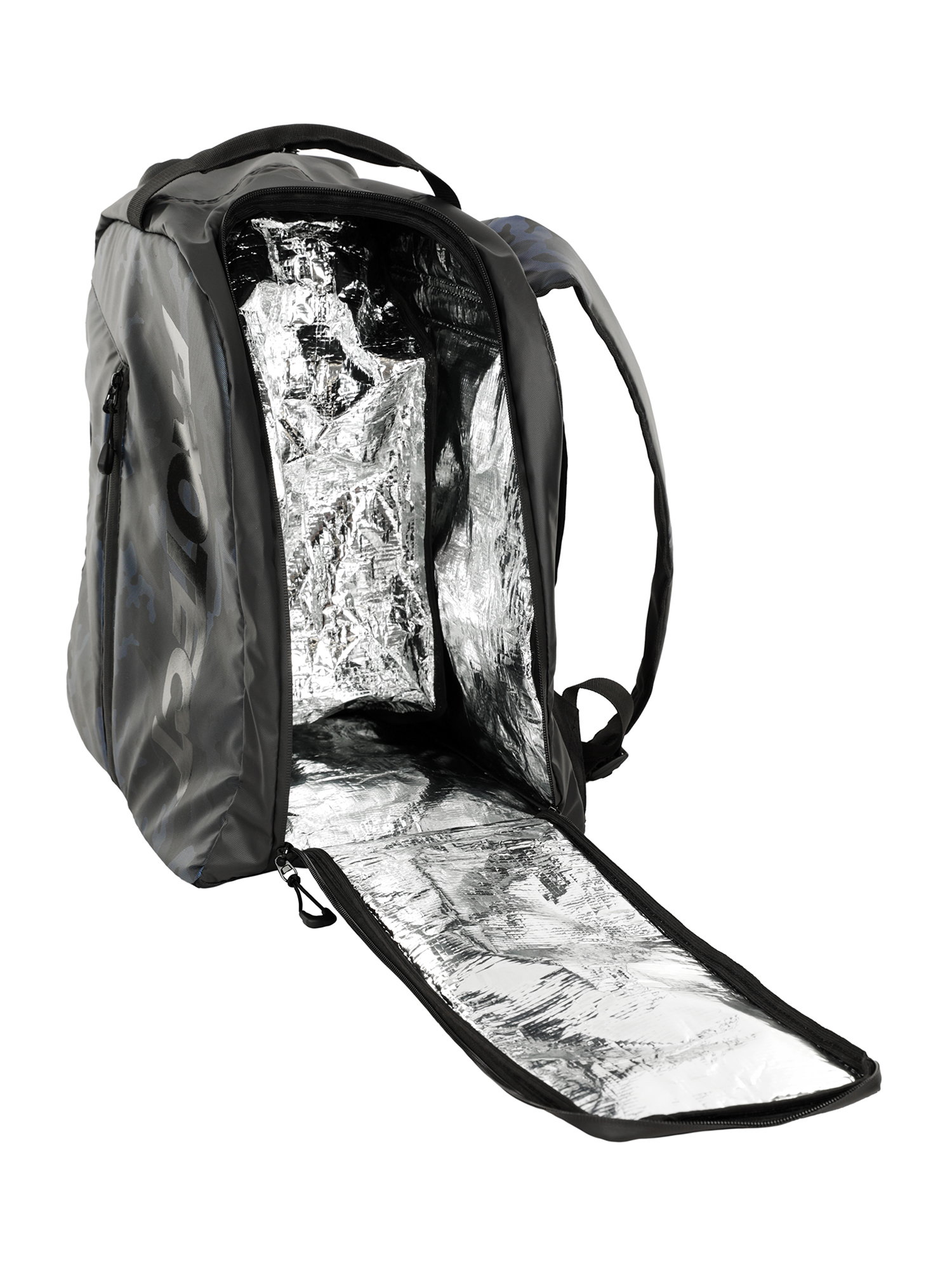 Сумка-рюкзак для ботинок PROTECT горн. лыжи, сноуборд. + шлем + перчатки, цвет принт, -р 36х40х26 см