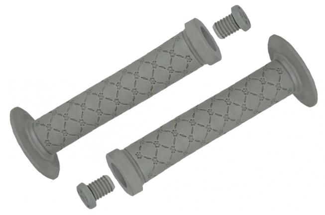 Грипсы CLARK'S 145мм, BMX С100, 1 фикс, СЕРЫЕ