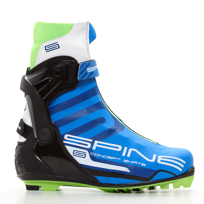 Лыжные ботинки SPINE NNN Concept Skate Pro 38р (синий/черный/салатовый)