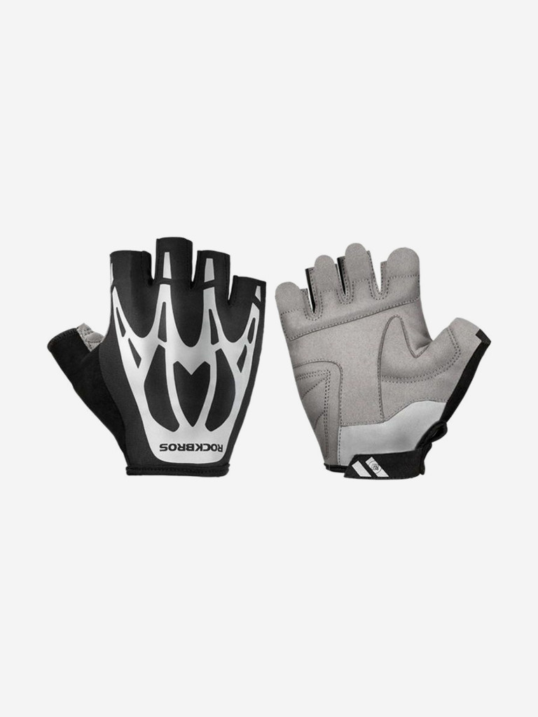 Велоперчатки ROCKBROS Ghost Claw р. L черные. Короткие пальцы.