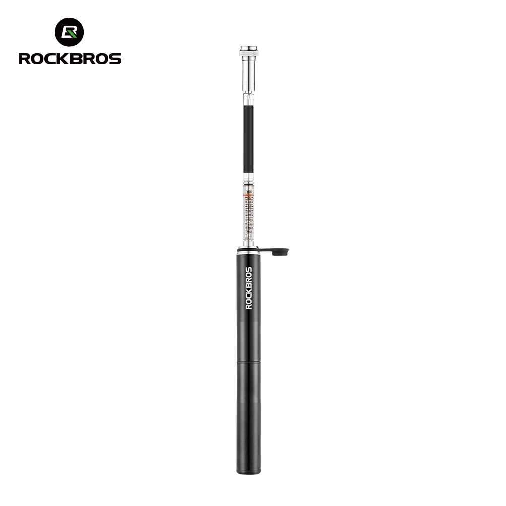 Насос ручной ROCKBROS со шлангом,  с манометром, 160 PSI