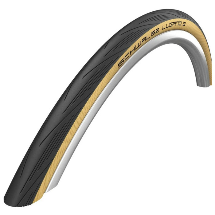 Покрышка 28" Schwalbe LUGANO II K-Guard 25-622 B/CL-SK HS471 SiC 50EPI черно-беж.